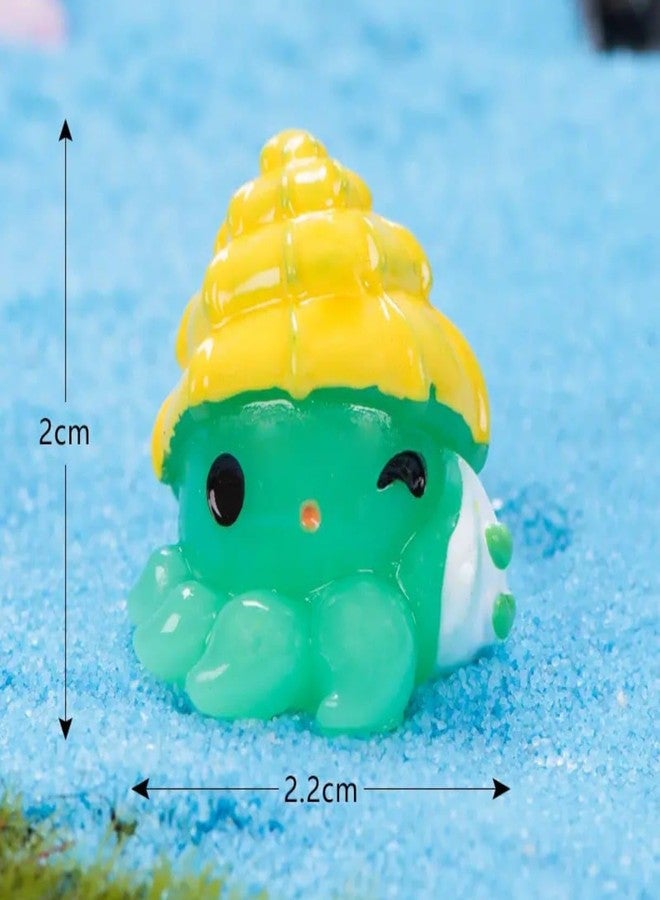 VRB Dec مجموعة تحف مصغرة من VRB Dec لتزيين المنزل، لوحة قيادة السيارة، عيد الحب، غرفة المعيشة، هدايا، تماثيل، أدوات تزيين الكيك، تماثيل لتزيين المنزل. (18 قطعة من حيوانات المحيط المصغرة) - Image 3